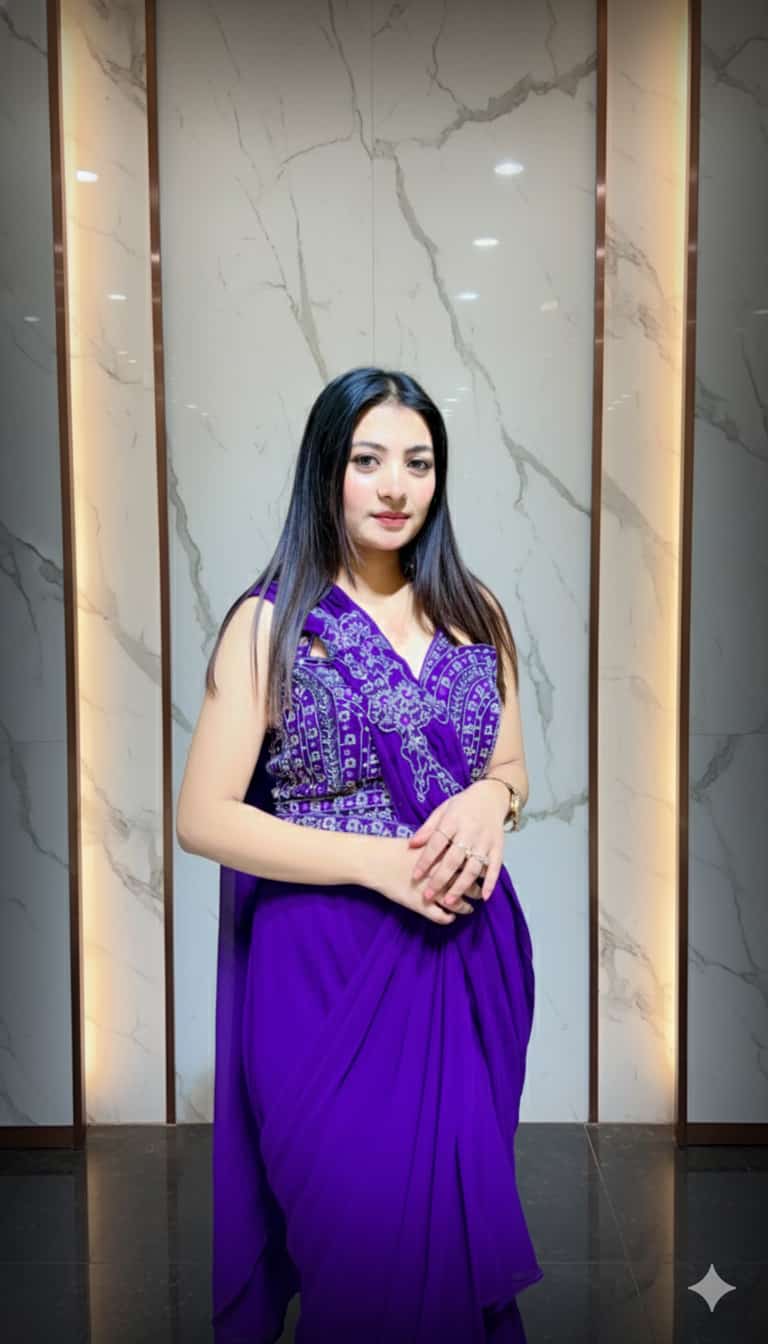 GlamPearl Georgette Saree