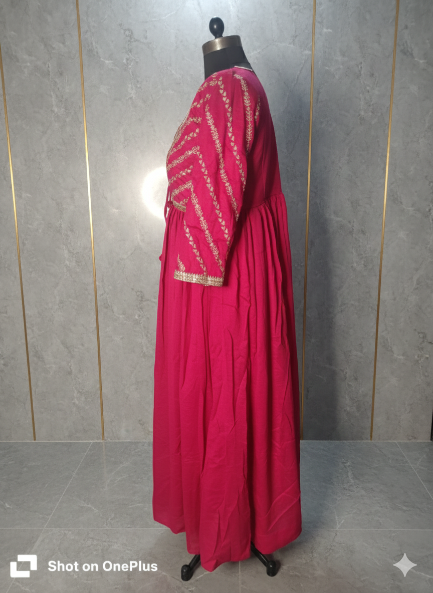 Stylish party wear anarkali suit 