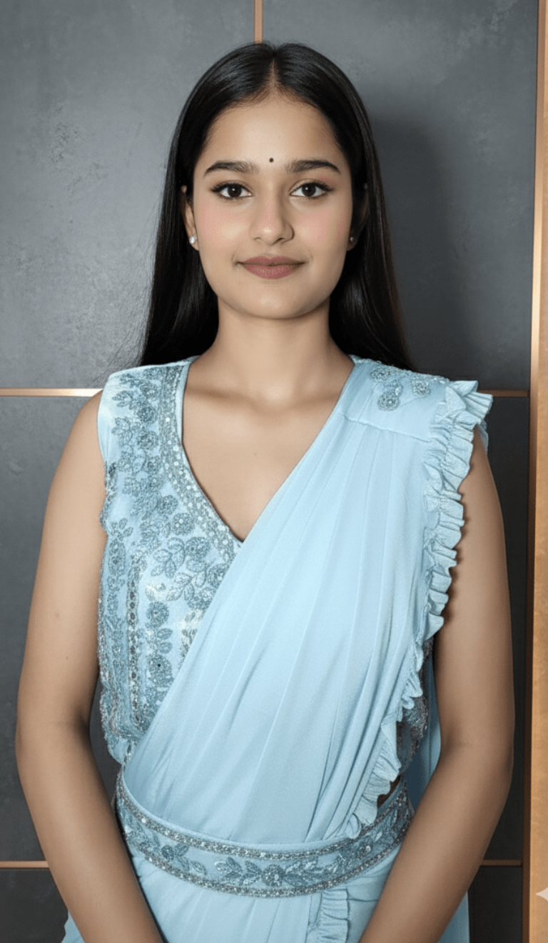 Sparkle Charm Ready-to-Wear Party Saree