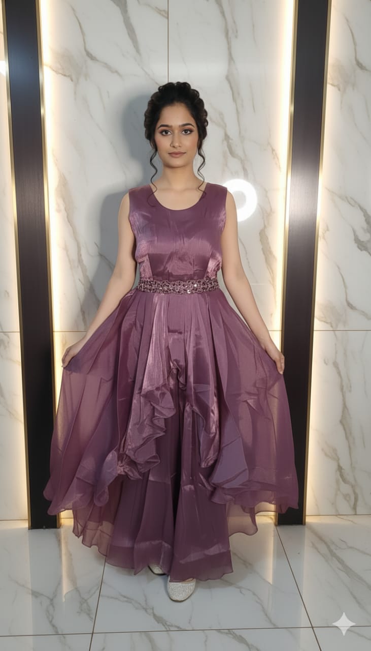 Western style gown girl and women 