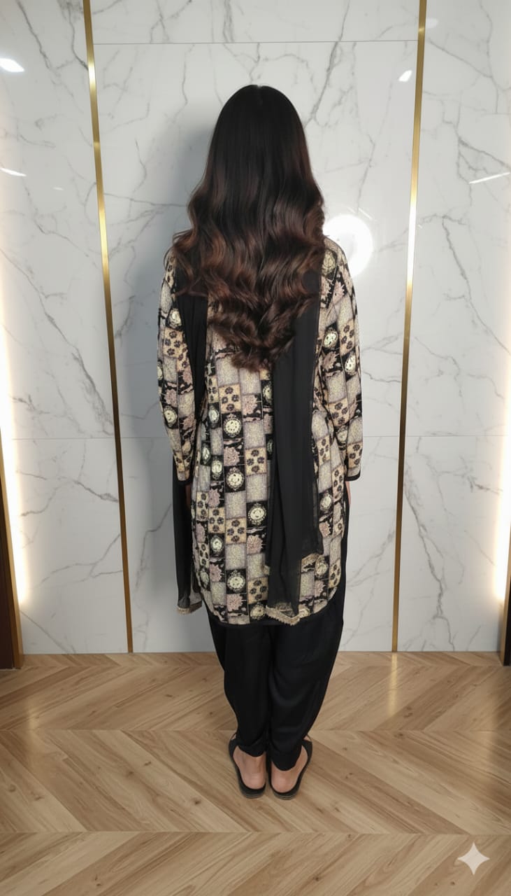 Dhoti style kurta set 