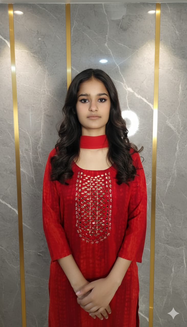 Neck mirror work design