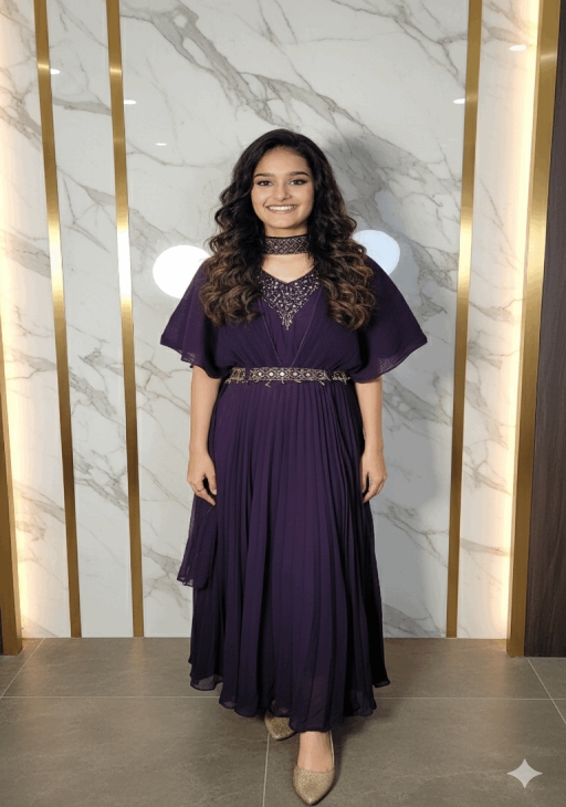 TwirlBloom Stylish Gown