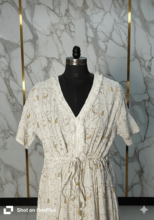 Shimmer Glow Lurex Midi Dress