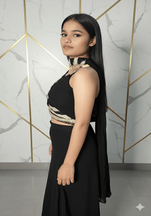 Crop Top with Sharara