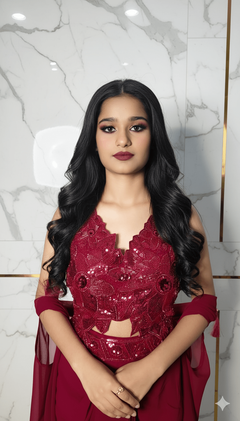 CrepeGlow Party Saree