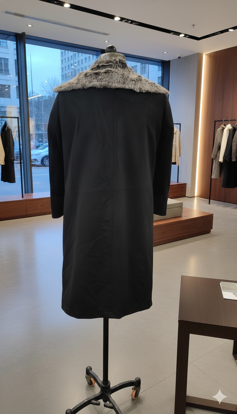 Girls Fur Collar Rose Pink 