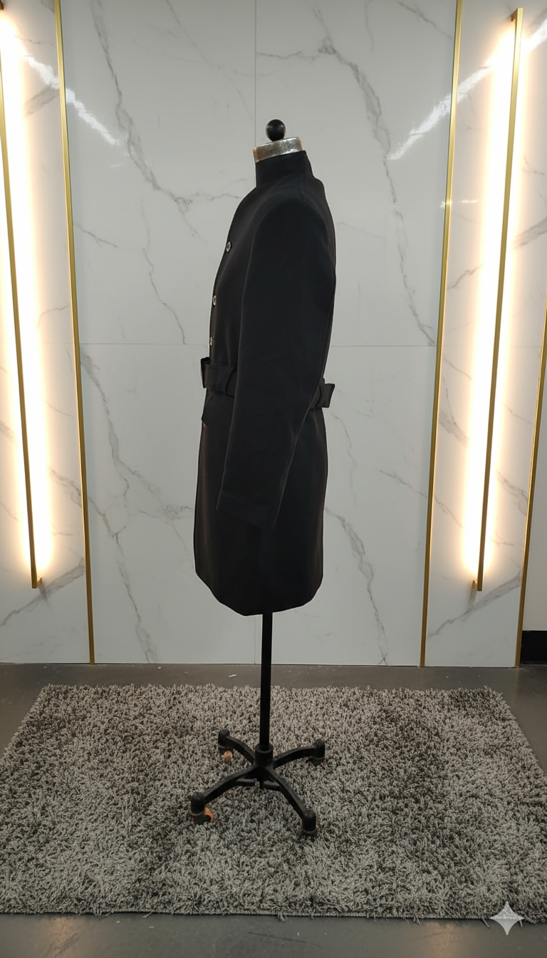 FurEase Girlsâ€™ Stylish Fur Collar Jacket