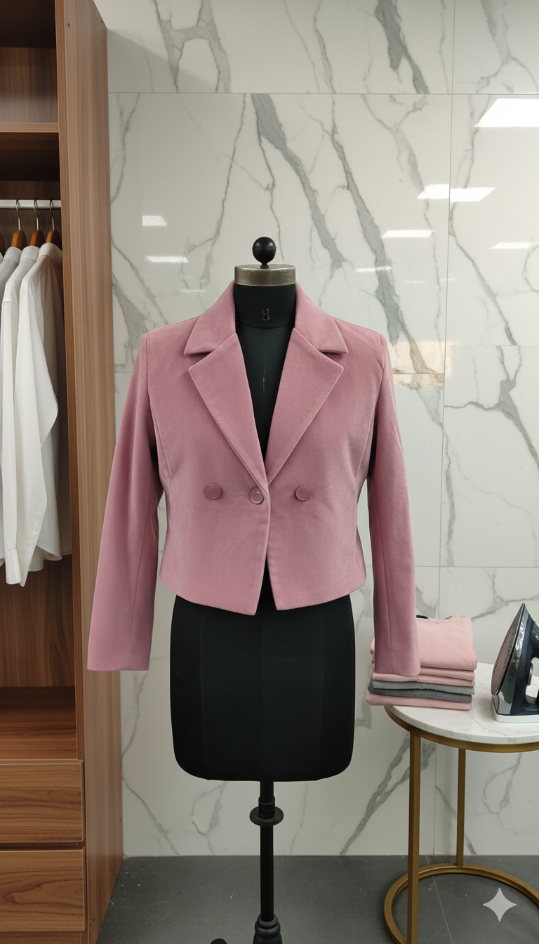 FurGlam Girlsâ€™ Stylish Fur Collar Jacket