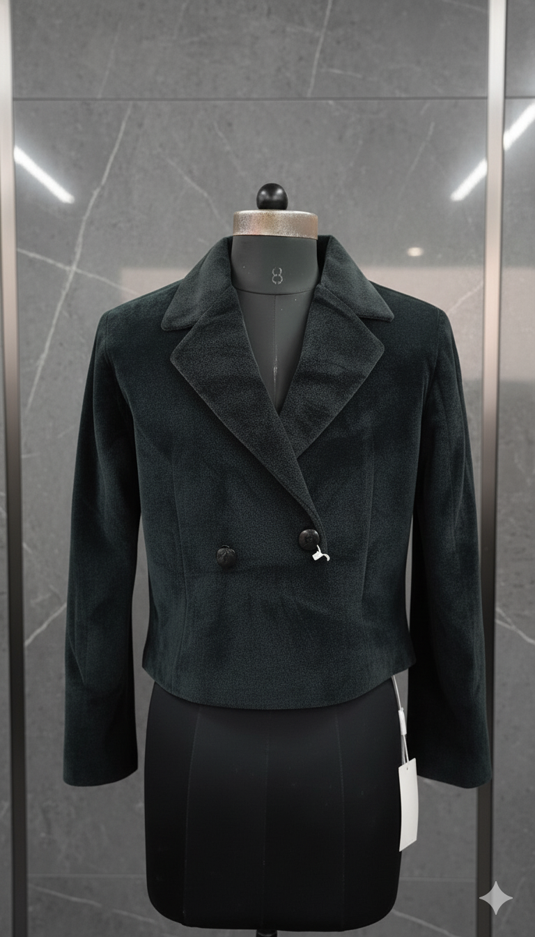 FurGlam Girlsâ€™ Stylish Fur Collar Jacket