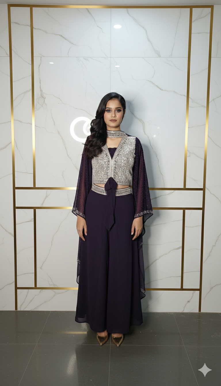 Western Style Palazzo Set 