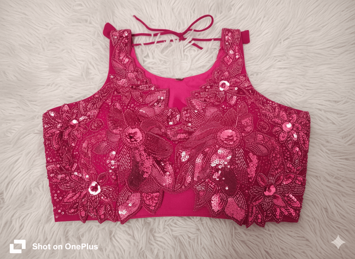 CrepeGlow Party Saree